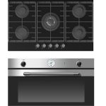 Tecnogas Built-in Bundle | 90cm Oven Gas/Gas +Top Black Glass