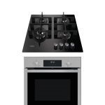 Whirlpool Built-in Bundle | 60cm Oven Gas/Gas +Top Black Glass