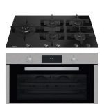 Whirlpool Built-in Bundle | 90cm Oven Gas/Gas +Top Black Glass