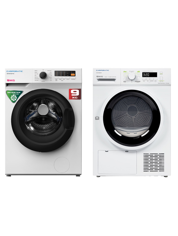Washer & Dryer Bundle Campomatic Washer & Dryer Bundle | WM94I +CD90H - Image 1