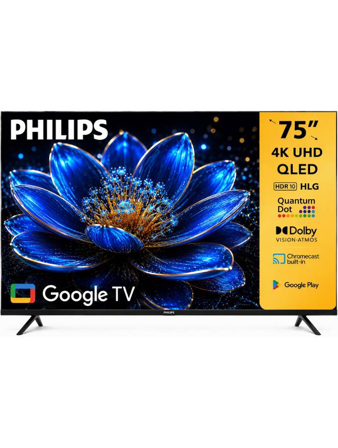 PQT853056-75.jpg Philips 75' 4K UHD QLED Google TV 75PQT8530/56 - Image 1