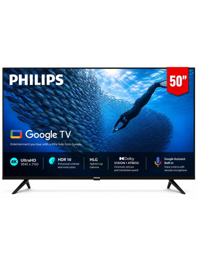 PUT7231-56-50.jpg Philips 50' 4K UHD LED Google TV 50PUT7231/56 - Image 1