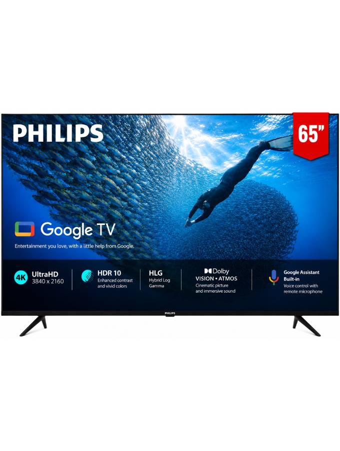 PUT7231-56-65.jpg Philips 65' 4K UHD LED Google TV 65PUT7231/56 - Image 1